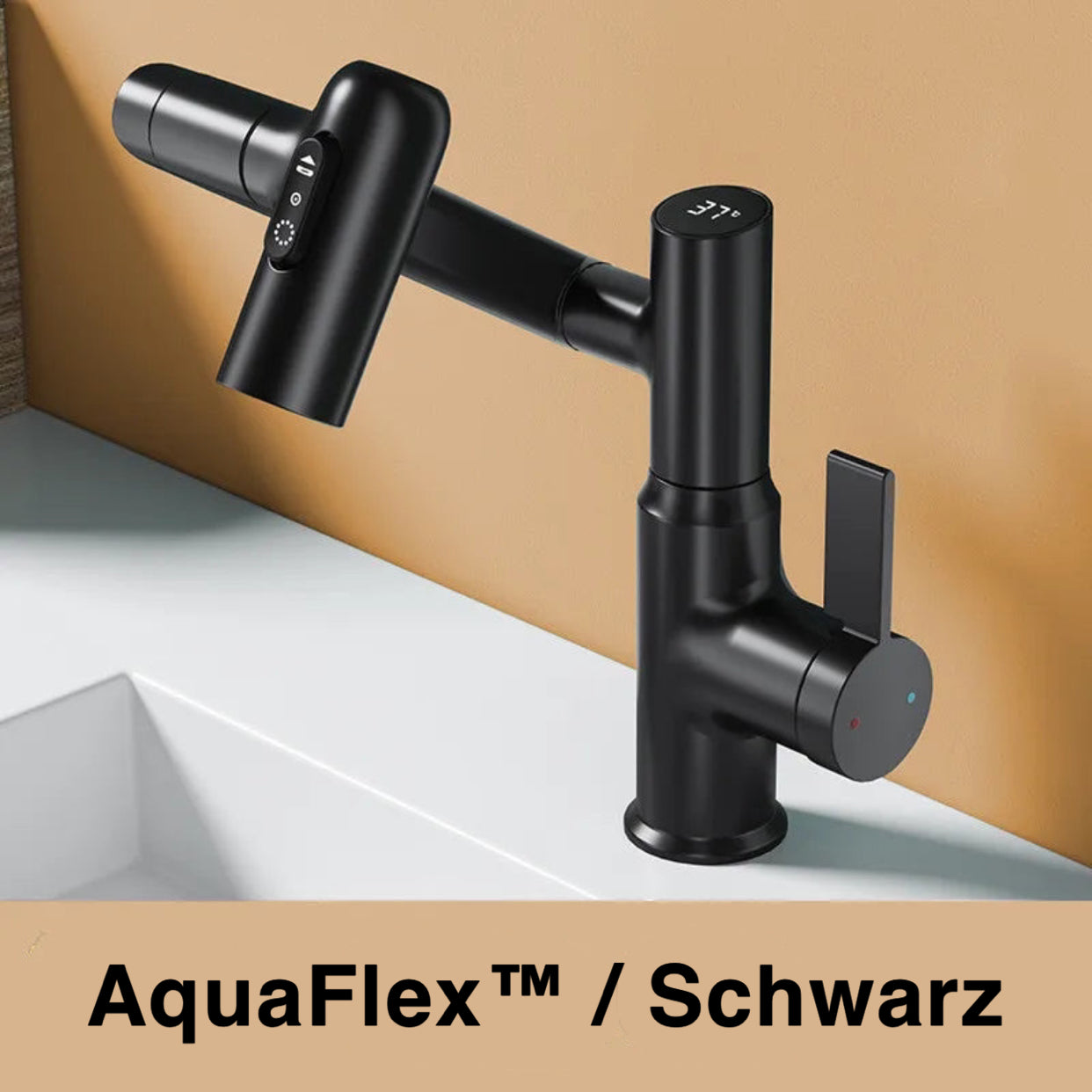 AquaFlex™ - 360° Wasserhahn mit Temperaturanzeige