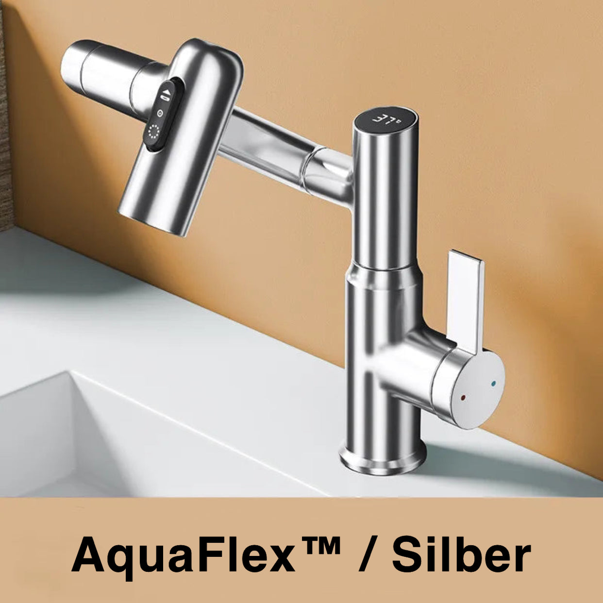 AquaFlex™ - 360° Wasserhahn mit Temperaturanzeige