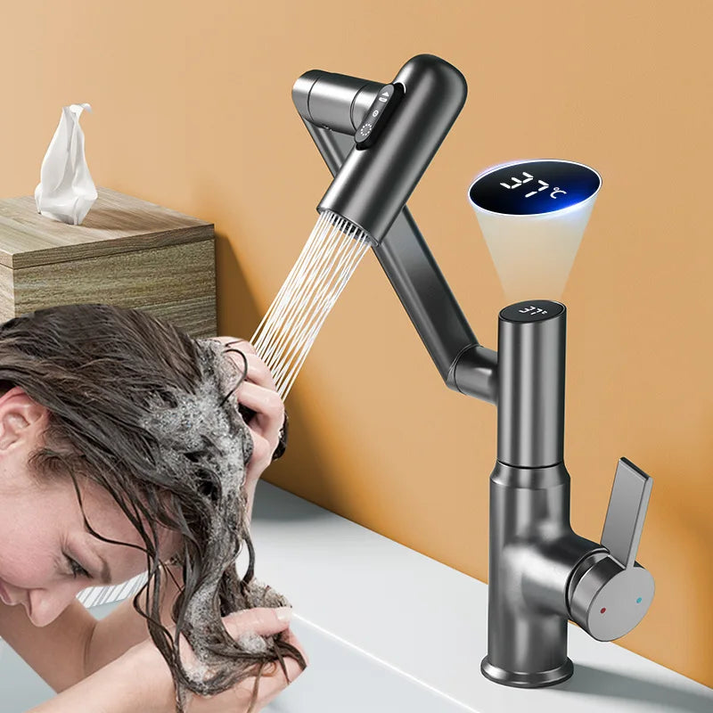 AquaFlex™ - 360° Wasserhahn mit Temperaturanzeige