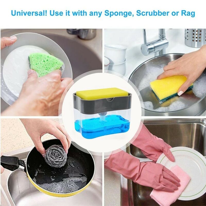 XWASH™ - 2in1 Seifen Spender mit Schwamm
