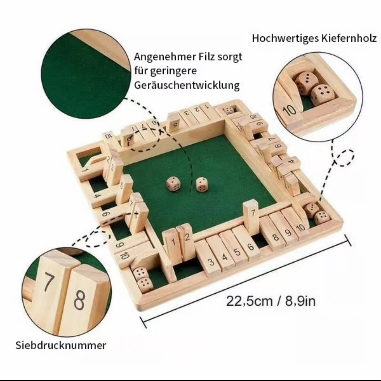 ThinkThank™ - Shut The Box Brettspiel
