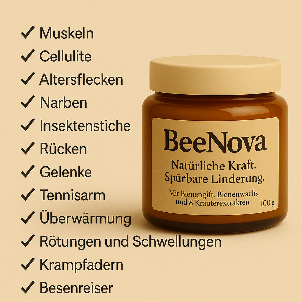 BeeNova™ - Bienengiftsalbe mit 8 Kräuterextrakten