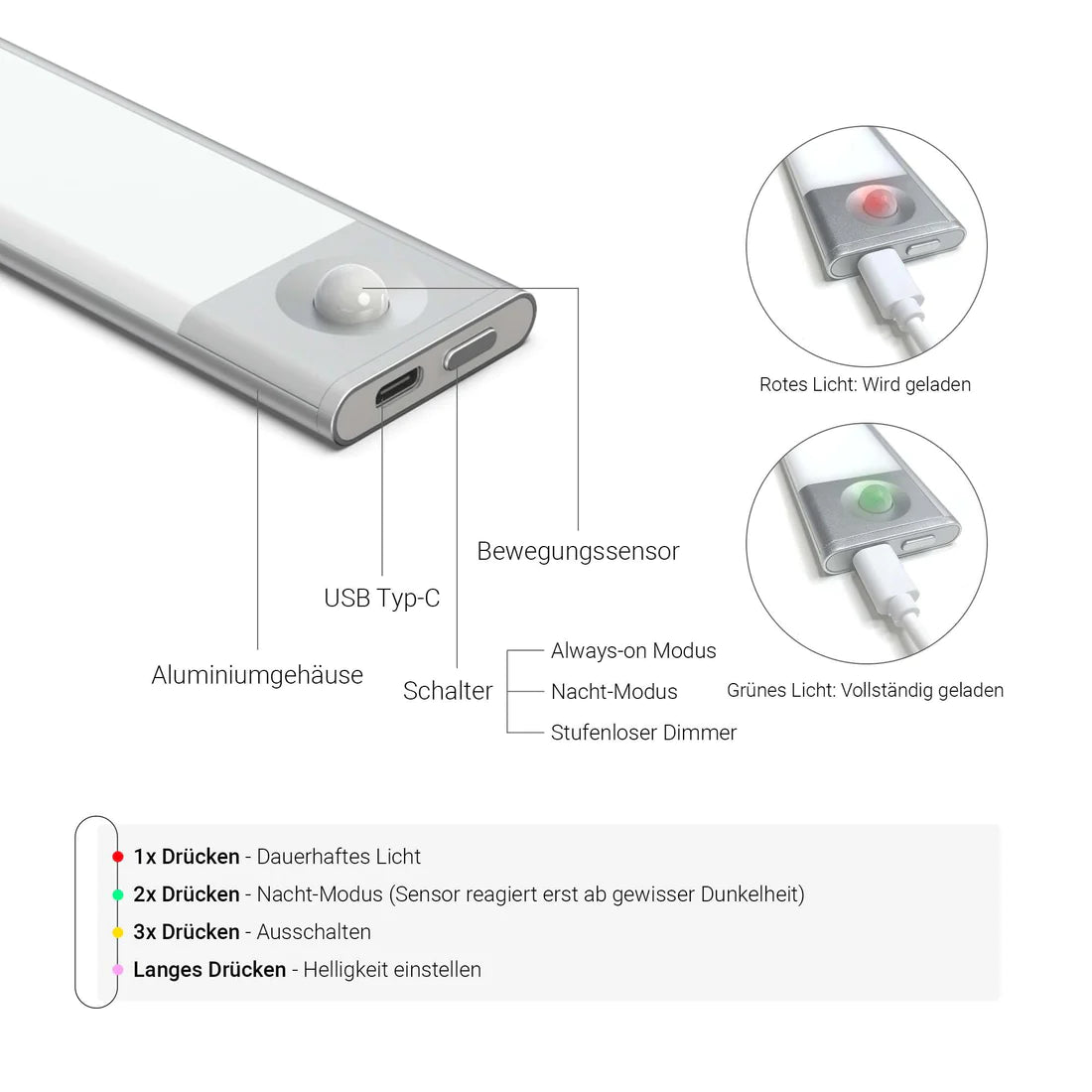 Motion™ - Kabellose LED Lampe mit Sensor