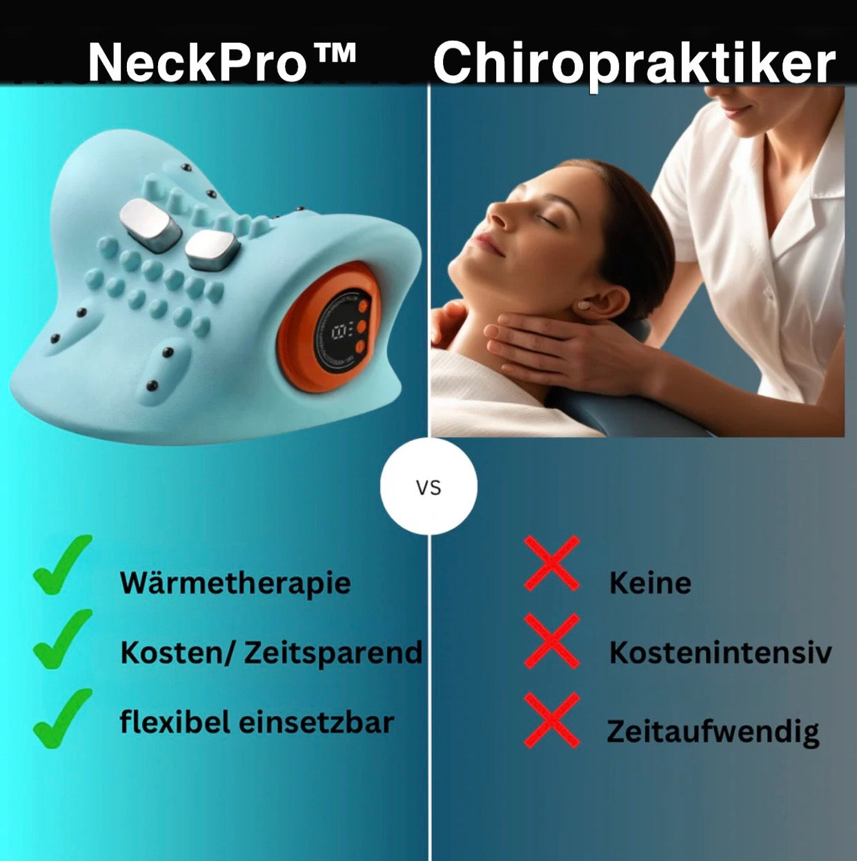 NeckPro™ - Thermo Nacken Massage