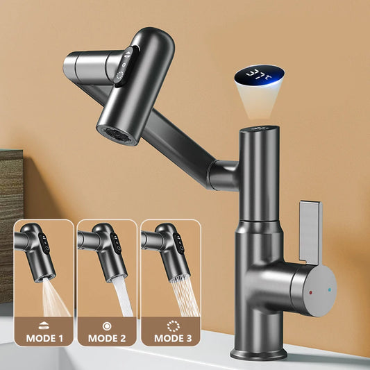 AquaFlex™ - 360° Wasserhahn mit Temperaturanzeige